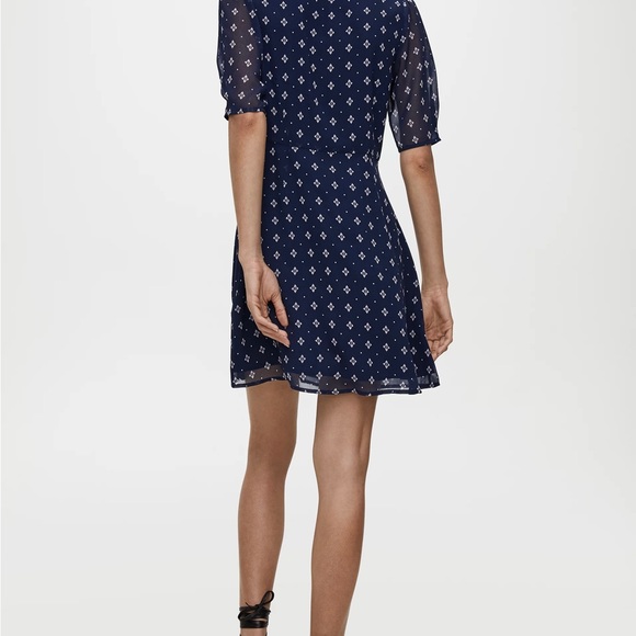 Wilfred | Button-Front | Short-Sleeve | A-line dress | classic Navy/Magnolia - Picture 3 of 8